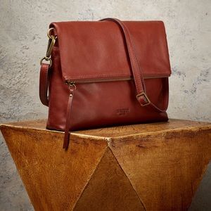 Brown cross body purse